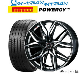 [6/4～10]割引クーポン配布新品 サマータイヤ ホイール4本セットウェッズ レオニス LM19インチ 7.5Jピレリ POWERGY (パワジー)225/45R19