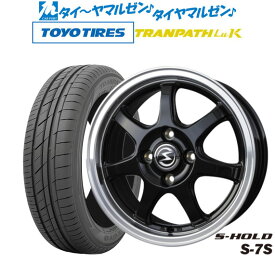 [6/4～10]割引クーポン配布新品 サマータイヤ ホイール4本セットBADX エスホールド S-7S14インチ 4.5Jトーヨータイヤ トランパス LuK 155/65R14