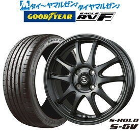 [6/4～10]割引クーポン配布新品 サマータイヤ ホイール4本セットBADX エスホールド S-5V15インチ 4.5Jグッドイヤー イーグル RV-F(RVF)165/60R15