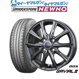 新品 サマータイヤ ホイール4本セットBADX D,O,S(DOS) ガビアルIII14インチ 4.5Jブリヂストン NEWNO ニューノ155/65R14