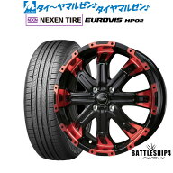 [マラソン期間]割引クーポン配布新品 サマータイヤ ホイール4本セットBADX ロクサーニ バトルシップ415イ…