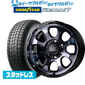 [6/4～10]割引クーポン配布【2023年製】新品 スタッドレスタイヤ ホイール4本セットホットスタッフ マッドクロス グレイス17インチ 6.5Jグッドイヤー ICE NAVI アイスナビ 7 日本製215/60R17