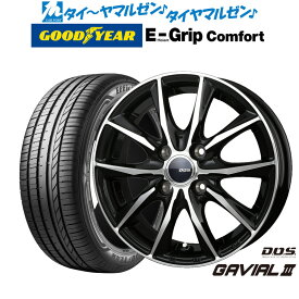 新品 サマータイヤ ホイール4本セットBADX D,O,S(DOS) ガビアルIII15インチ 4.5Jグッドイヤー エフィシエント グリップ コンフォート165/55R15