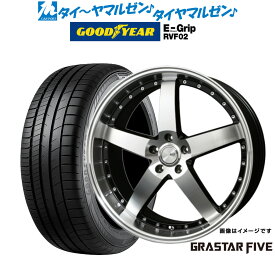 [6/4～10]割引クーポン配布新品 サマータイヤ ホイール4本セットBADX ロクサーニ グラスターファイブ20インチ 8.5Jグッドイヤー エフィシエント グリップ RVF02245/45R20