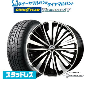 [6/4～10]割引クーポン配布【2023年製】新品 スタッドレスタイヤ ホイール4本セットBADX ロクサーニ タルカス18インチ 7.0Jグッドイヤー ICE NAVI アイスナビ 7 日本製225/45R18