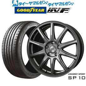 [6/4～10]割引クーポン配布新品 サマータイヤ ホイール4本セットBADX ロクサーニスポーツ SP1018インチ 7.5Jグッドイヤー イーグル RV-F(RVF)215/45R18