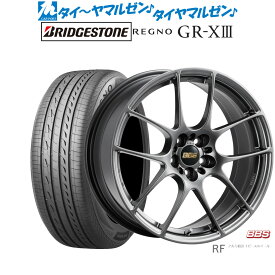 [5/18]ストアポイント3倍!!新品 サマータイヤ ホイール4本セットBBS JAPAN RF18インチ 7.5Jブリヂストン REGNO レグノ GR-XIII(GR-X3)225/55R18