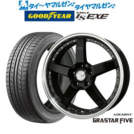 [6/4～10]割引クーポン配布新品 サマータイヤ ホイール4本セットBADX ロクサーニ グラスターファイブ19インチ 7.5Jグッドイヤー イーグル LS EXE（エルエス エグゼ）215/35R19