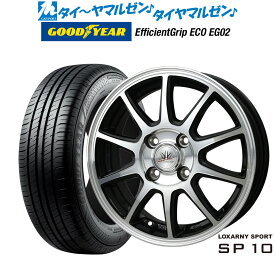 [6/4～10]割引クーポン配布新品 サマータイヤ ホイール4本セットBADX ロクサーニスポーツ SP1016インチ 6.0Jグッドイヤー エフィシエント グリップ エコ EG02185/55R16