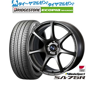 [6/4～10]割引クーポン配布新品 サマータイヤ ホイール4本セットウェッズ ウェッズスポーツ SA-75R17インチ 7.0Jブリヂストン ECOPIA エコピア NH200225/45R17