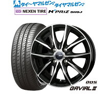 新品 サマータイヤ ホイール4本セットBADX D,O,S(DOS) ガビアルIII15インチ 4.5JNEXEN ネクセン N priz S…
