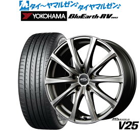 新品 サマータイヤ ホイール4本セットMID ホイールズ V2517インチ 7.0Jヨコハマ BluEarth ブルーアース RV03(RV-03)215/55R17