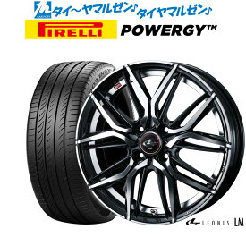 [6/4～10]割引クーポン配布新品 サマータイヤ ホイール4本セットウェッズ レオニス LM15インチ 4.5Jピレリ POWERGY (パワジー)165/55R15