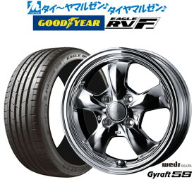 [5/18]ストアポイント3倍!!新品 サマータイヤ ホイール4本セットウェッズ グラフト 5S15インチ 4.5Jグッドイヤー イーグル RV-F(RVF)165/60R15