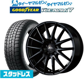 新品 スタッドレスタイヤ ホイール4本セットMID シュナイダー SQ2715インチ 6.0Jグッドイヤー ICE NAVI アイスナビ 7 日本製 (2023年製) 185/60R15