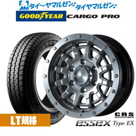 新品 サマータイヤ ホイール4本セットCRS ESSEX エセックス EX-1515インチ 6.0Jグッドイヤー カーゴ プロ195/80R15