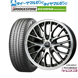 [6/4～10]割引クーポン配布新品 サマータイヤ ホイール4本セットBADX ロクサーニ マルチフォルケッタ MS315インチ 4.5Jブリヂストン ECOPIA エコピア NH200C165/60R15