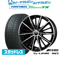 [SS限定]P最大46倍&クーポン配布新品 スタッドレスタイヤ ホイール4本セットBADX AMD G-Line SP18インチ …