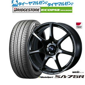 [6/4～10]割引クーポン配布新品 サマータイヤ ホイール4本セットウェッズ ウェッズスポーツ SA-75R17インチ 7.0Jブリヂストン ECOPIA エコピア NH200215/45R17