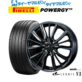 [6/4～10]割引クーポン配布新品 サマータイヤ ホイール4本セットウェッズ レオニス VX15インチ 4.5Jピレリ POWERGY (パワジー)165/55R15