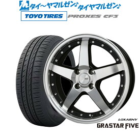 [6/4～10]割引クーポン配布新品 サマータイヤ ホイール4本セットBADX ロクサーニ グラスターファイブ16インチ 6.0Jトーヨータイヤ プロクセス PROXES CF3185/60R16