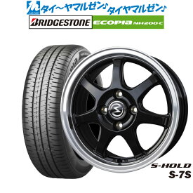 [6/4～10]割引クーポン配布新品 サマータイヤ ホイール4本セットBADX エスホールド S-7S15インチ 5.5Jブリヂストン ECOPIA エコピア NH200C185/55R15