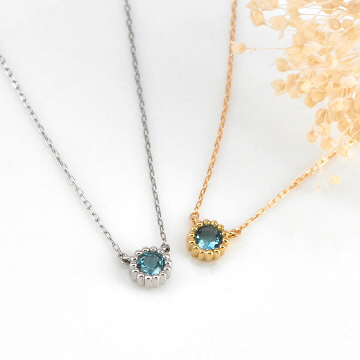 楽天市場】【SS限定 10％OFF！】【即納可】 ブルートパーズ ネックレス 