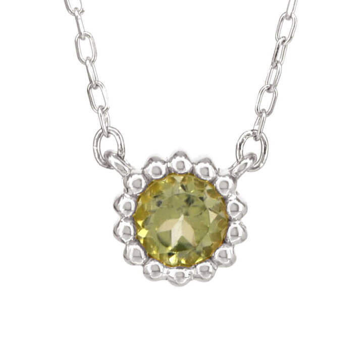 楽天市場】【即納可】 ペリドット ネックレス 0.1カラット 18金  