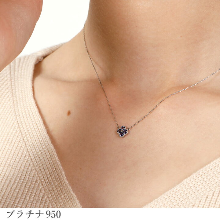 楽天市場】【10％OFFクーポン】 アイオライト ネックレス 0.2カラット 