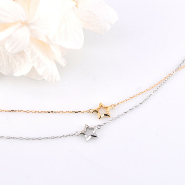 楽天市場】【SS限定 10％OFF！】【即納可】 地金 ブレスレット 星 ほし 