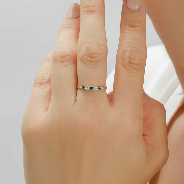 楽天市場】【2000円OFFクーポン】 サファイア ダイヤモンド リング  