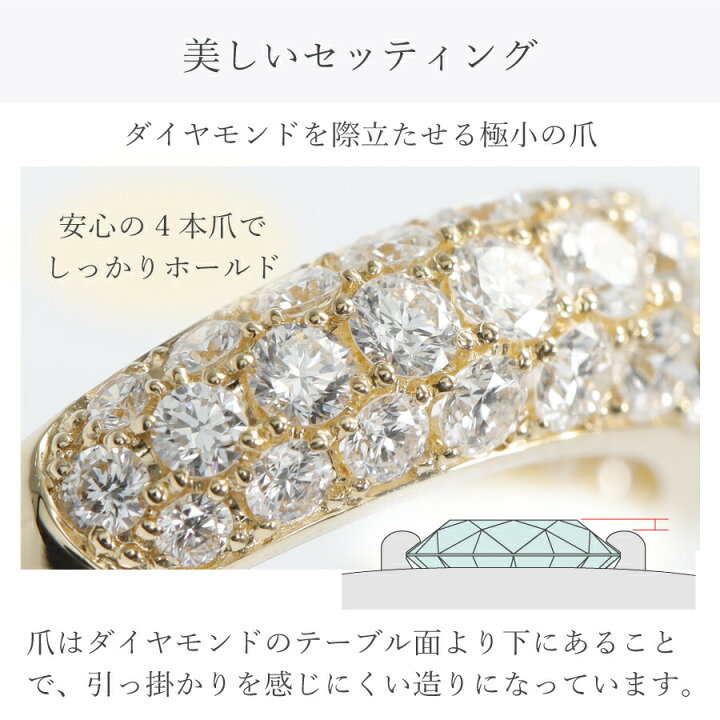 楽天市場】【2000円OFFクーポン】 ダイヤモンド パヴェ リング 1  