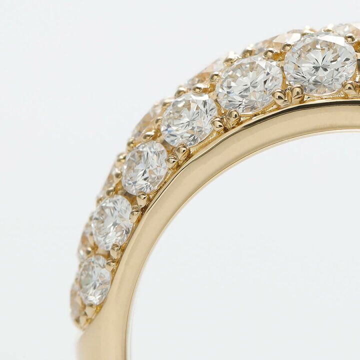 楽天市場】ダイヤモンド パヴェ リング 2カラット 2ct 18金 k18 18k 
