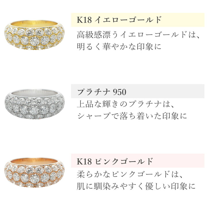 楽天市場】【10％OFFクーポン】 ダイヤモンド パヴェ リング 3カラット 