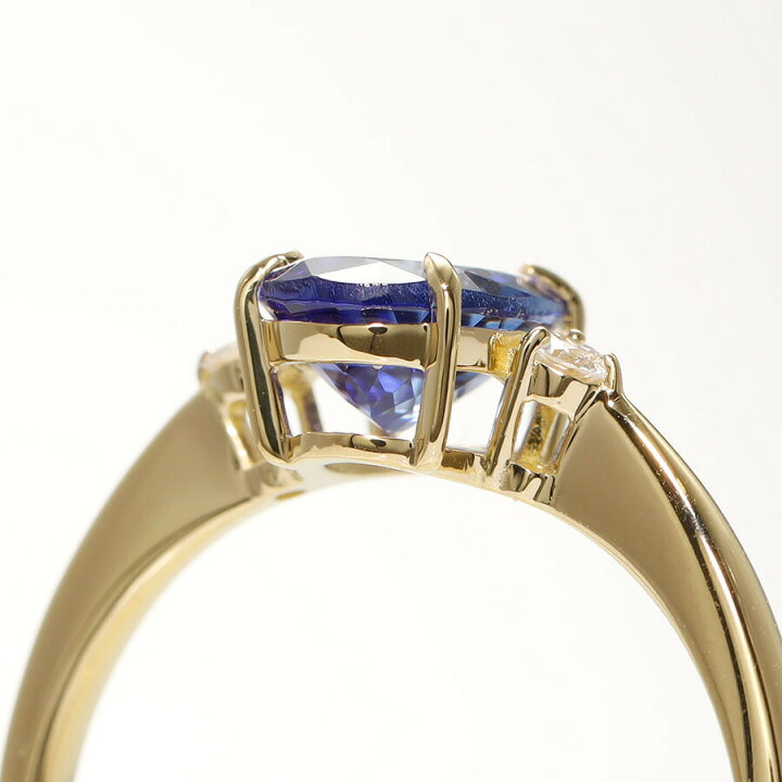 K18WG タンザナイト ダイヤモンド リング 1.00ct D0.04ct（ジュエリー  