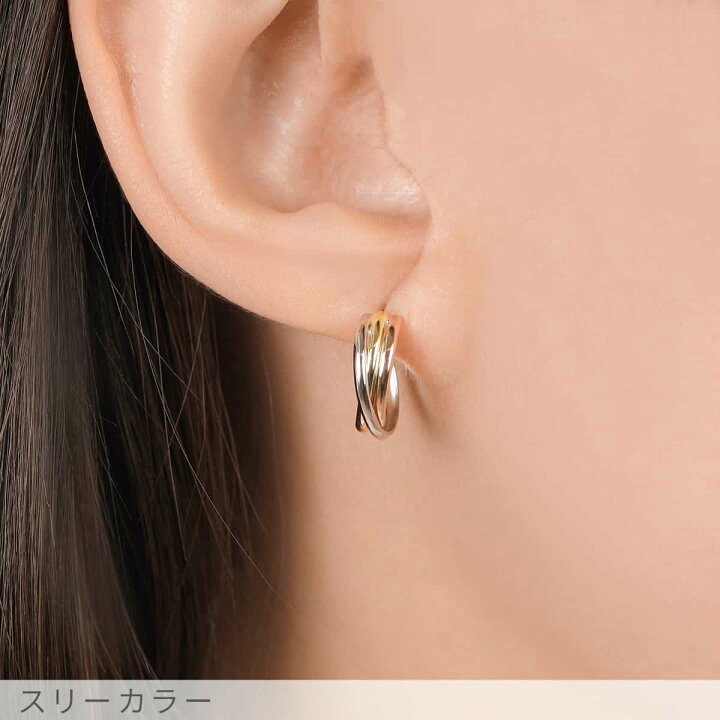 楽天市場】【10％OFFクーポン】【即納可】 地金 ピアス 18金 大きめ 