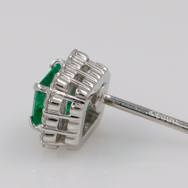 楽天市場】【即納可】【一点限り】 エメラルド ピアス 0.25ct 計0.5ct 