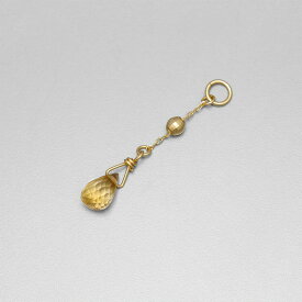 【10％OFFクーポン】 シトリン チャーム 0.5 カラット シンプル 一粒 18金 イエローゴールド k18 18k 11月 誕生石 ジュエリー 日本製 ギフト プレゼント 天然石 夏ギフト ピアスチャーム イヤリングチャーム チャームジュエリー