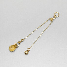 【10％OFFクーポン】 シトリン チャーム 0.5 カラット シンプル 一粒 18金 イエローゴールド k18 18k 11月 誕生石 ジュエリー 日本製 ギフト プレゼント 天然石 夏ギフト ピアスチャーム イヤリングチャーム チャームジュエリー