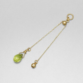 【10％OFFクーポン】 ペリドット チャーム 0.5 カラット シンプル 一粒 18金 イエローゴールド k18 18k 8月 誕生石 ジュエリー 日本製 ギフト プレゼント 天然石 夏ギフト ピアスチャーム イヤリングチャーム チャームジュエリー