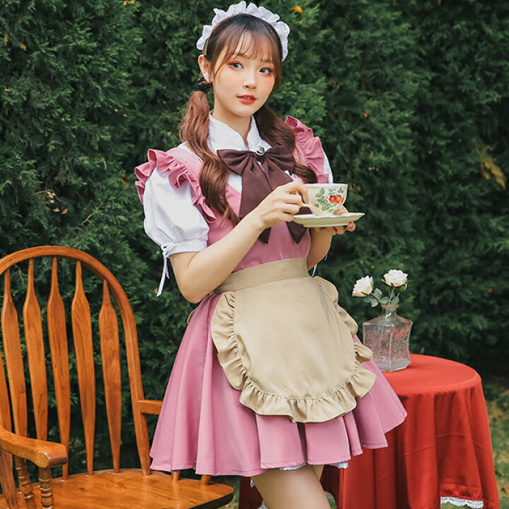 楽天市場 メイド メイド服 5カラー 完全受注 エプロン ハロウィン 高級 セクシー 可愛い 大きいサイズ ブルー 女性 大人 レディース ワンピース コスチューム 可愛いコスプレ 受注オーダー カスタマイズ Malymoon マリームーン M8151 Malymoon マリームーン