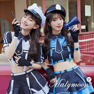 [正規品]【即納】ハロウィン コスプレ 仮装 ポリス 警察 警官 ミニスカポリス デビル サキュバス 鬼 白 …