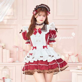 [正規品]【即納】コスプレ バレンタイン メイド ウエイトレス リボン レッド セーラー レディース 大人 女性 ハロウィン malymoon マリームーン【Malymoon/マリームーン】【CS25184】