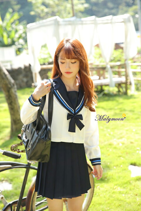 女子高生 制服 セット 学生服 私立 プリーツスカート レディース 女子校生 アイドル 萌え Jk 衣装 コスプレ Malymoon コスチューム 余興 マリームーン 高校生 ミニスカ リボン 可愛い ハロウィン