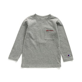 最終処分50％OFF!【F.O.KIDS エフ・オー・キッズ Champion LS BASIC Tee 長袖 ロンT 男の子 キッズ ジュニア　80cm-140cm】[綿100% トップス　Tシャツ　チャンピオン　男児 おしゃれ ブランド 小学生 保育園 幼稚園 子供服 キッズ服　通園　通学]