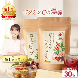 温活農園 公式 ローズヒップハイビスカス 2g×30包 ノンカフェイン 国内生産 残留農薬検査済 最強翌日配送 送料無料 おいしい ローズヒップティー ティーバッグ 健康茶 茶葉 ハーブティー