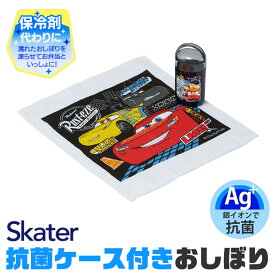 2023年度新柄★【2点以上で送料無料】SKATER スケーター 抗菌ケース付き おしぼり 子供 おしぼりタオル 保育園 おしぼりケース セット おしぼり タオル ハンカチ こども 保冷剤 ハンドタオル タオルハンカチ ギフト 可愛い キッズ 男の子 女の子 小学校 幼稚園 キャラクター