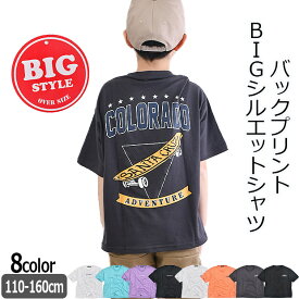 【送料無料】 SHISKY シスキー 半袖 Tシャツ キッズ 半袖tシャツ シャツ バックプリント BIGスタイル ボーイズ プリント ロゴ クルーネック ジュニア ビッグスタイル かっこいい 男の子 子供服 トップス カットソー 半袖Tシャツ 半袖カットソー おしゃれ Tシャツ ストリート