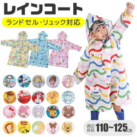 【 最大50%OFF★ 】【送料無料】Skater スケーター レインコート キッズ ランドセル対応 レインコート キッズ ディズニー カッパ リュック対応 おしゃれ 子供 用 女の子 男の子 保育園 幼稚園 小学生 かっぱ レイン グッズ キャラクター 雨具 雨合羽 110cm 120cm 125cm