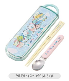2025年最新柄【 5％OFF★ 】【送料無料】SKATER スケーター 箸 スプーン はし コンビセット 抗菌 AG抗菌 食洗器対応 名入れスペース付お箸 お名前シール付き お箸 2点セット ケース付き スライドケース お弁当 給食 ランチ 女の子 男の子 BPAフリー BPA-Free